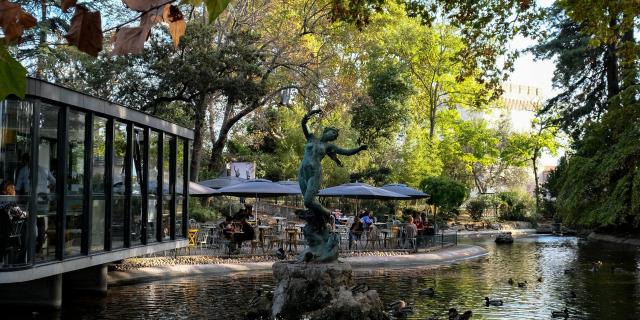 The fountain in the Basin du Rocher des Doms - Photo credit: Olivier Tresson / Avignon Tourisme