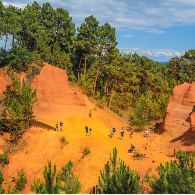 Der Ockerpfad des Luberon in Roussilon - Fotokredit: Alain Hocquel / Vaucluse Provence Attractivité