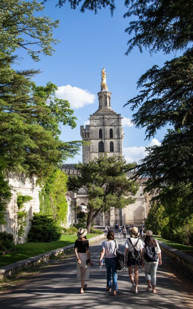 Notre Dame Des Doms depuis la montée du rocher des Doms - Crédit photo : Frédéric Dahm / Empreintes d'Ailleurs