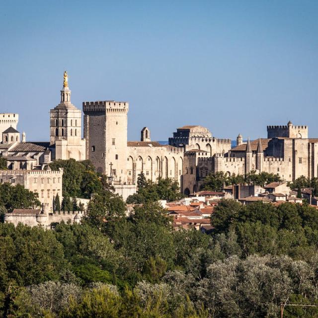 Vue d'Avignon depuis le Gard - Crédit photo : Frédéric Dahm / Empreintes d'Ailleurs