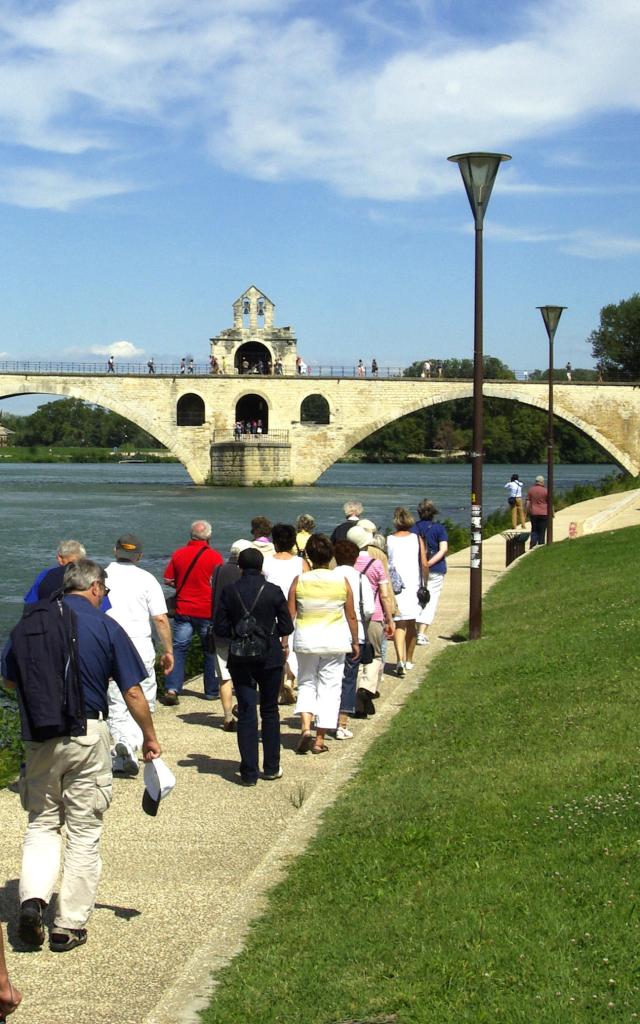 Visita guidata per gruppi davanti al Pont d'Avignon