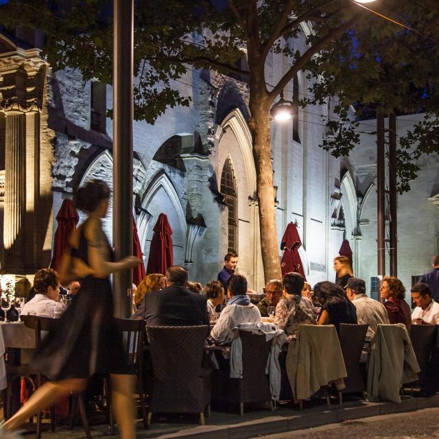 Place des Corps Saints bei Nacht. Credit: Frédéric Dahm / Empreintes d'Ailleurs