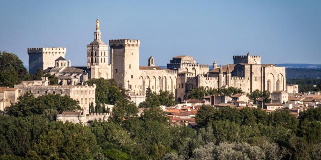 Vue d'Avignon puis le Gard