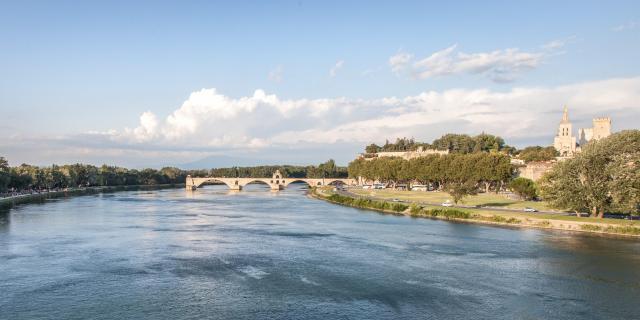 Pont d'Avignon depuis le pont Daladier. Crédit : Frédéric Dahm / Empreintes d'Ailleurs