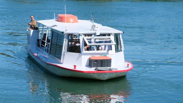 Navette fluviale d'Avignon - bac à traille