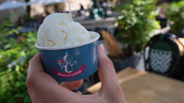 Wo man ein Eis essen kann