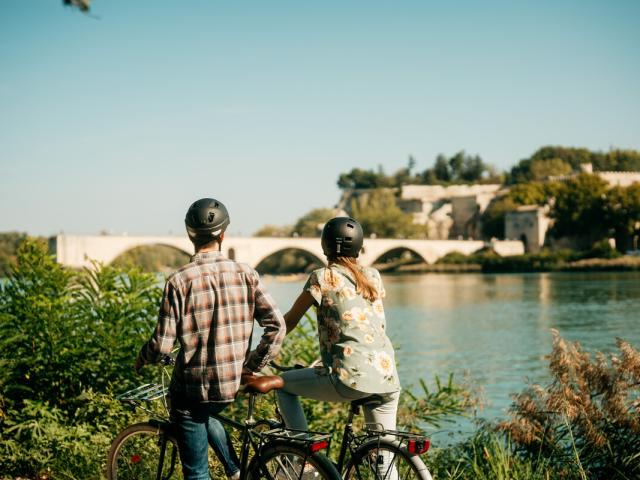 Balade à vélo sur la Barthelasse